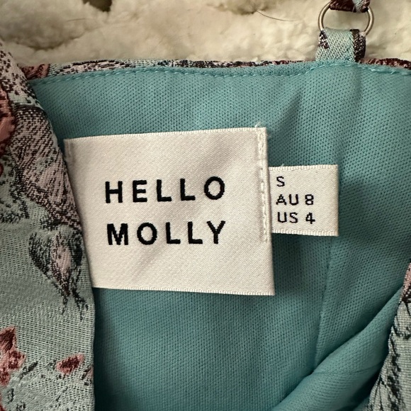 Blue floral mini dress - Picture 3 of 3